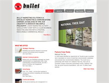 Tablet Screenshot of bullet.com.au